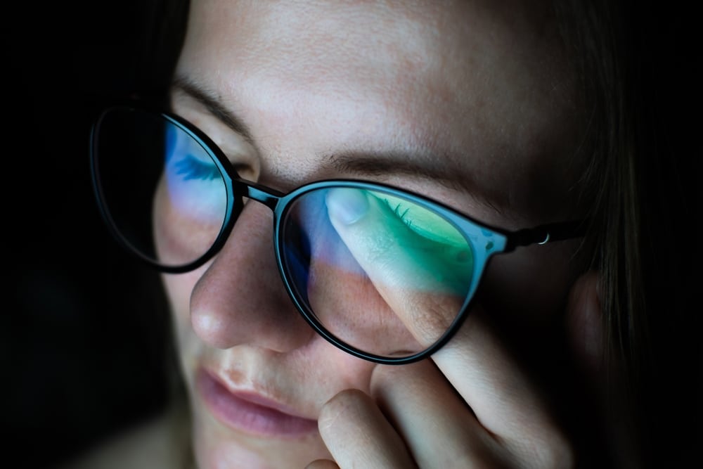 Woman with headache